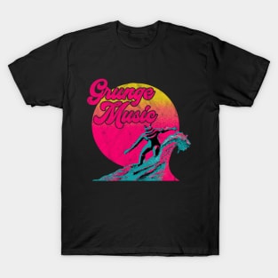 Grunge Music Sythnwave 80s 90s T-Shirt